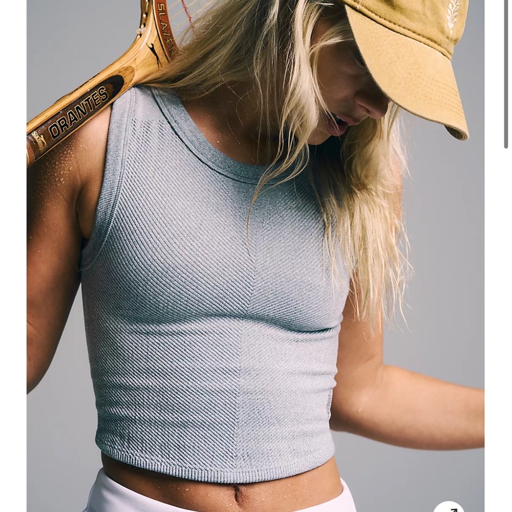 NWT grey muscle tank from free people